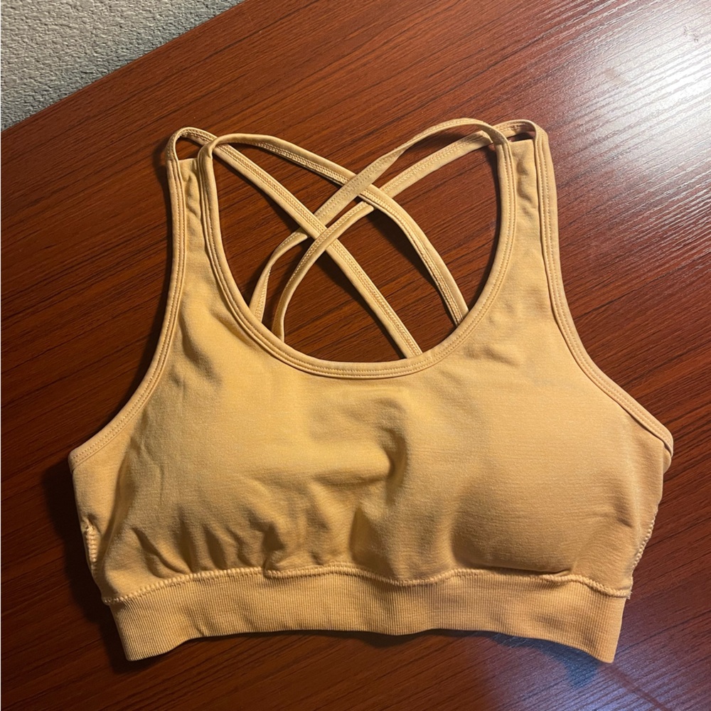 Orange alphalete bra